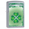 Зажигалка ZIPPO 28659 Clover Grunge Street Chrome 