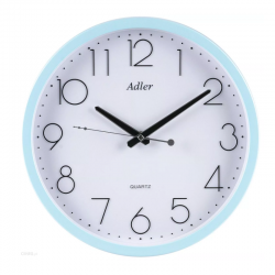 ADLER 30164 LIGHT BLUE Настенные кварцевые часы