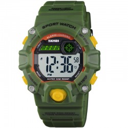 SKMEI 1484 AG Army Green Vaikiškas laikrodis