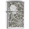  Lighter ZIPPO 28052 Hidden Spider Chrome Lighter