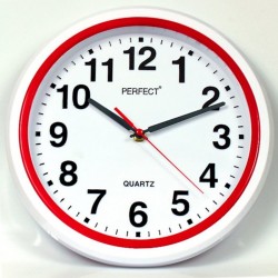 PERFECT Настенные кварцевые часы FX-5841 RED