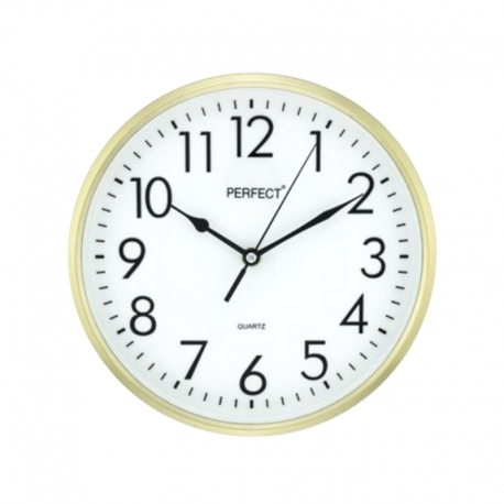 PERFECT Настенные кварцевые часы FX-5742/GOLD