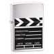 Žiebtuvėlis ZIPPO 28064 Clapper Board Bryshed Chrome		 	