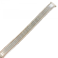 Металлический браслет-резинка для часов  M-SILVER-125-LADY
