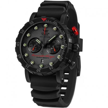 Vostok Europe Benediktas Vanagas Black Edition IV Titanium Chronograph VK64-571J431