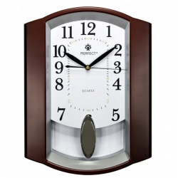 PERFECT Настенные кварцевые часы PW-016 -0214-DARK BROWN