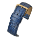Watch Strap LBS Blue Padded Croc Grain R630S.05(CR)26.Y