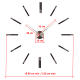 JULMAN labai didelis sieninis laikrodis - rodyklės T4302B