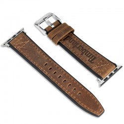 Watch Strap TIMBERLAND STRAP VALDIVIAN L BROWN LEATHER SS 22 mm