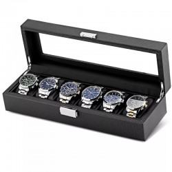 Watch storage box PU Leather/ PU Carbon 6