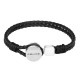 Police - Deep-Set Bracelet for Men Stainless Steel With Leather  PEAGB0005801