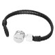  Apyrankė Police - Deep-Set Bracelet for Men Stainless Steel With Leather  PEAGB0005801