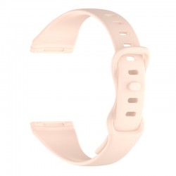 Julman laikrodžio dirželis tinka Fitbit Versa 3,4 SL sand pink L  Silikoninis 