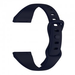 Julman laikrodžio dirželis tinka Fitbi Versa 3,4 SL dark Blue L  Silikoninis 