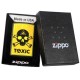 Зажигалка ZIPPO 28310 Classic Skull and Bone Toxic Black Matte