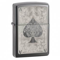 Žiebtuvėlis ZIPPO 28323 Classic Ace Filigree Black Ice Windproof