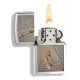 Žiebtuvėlis ZIPPO 28180 Footprint in Sand Brushed Chrome