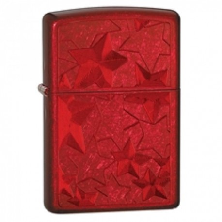 Žiebtuvėlis ZIPPO 28339 Classic Iced Stars Candy Apple Red Windproof 