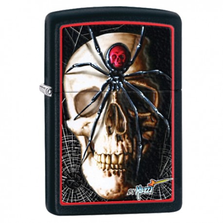 Žiebtuvėlis ZIPPO 28627 Mazzi Spider & Skull Black Matte