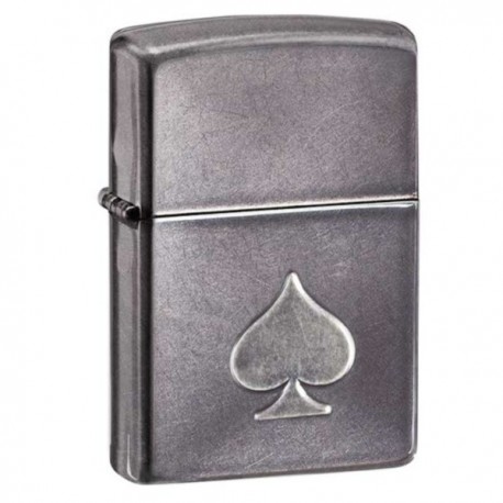 Зажигалка ZIPPO 28379 Stamped Spade Gray Dusk