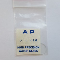 27.4X1,0mm Mineral. Glass for watches