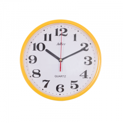 ADLER 30019 YELLOW Quartz Wall Clock