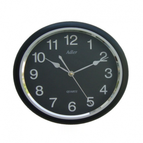 ADLER 30018 BLACK Quartz Wall Clock