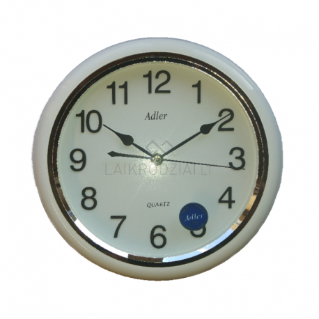 ADLER 30019 WHITE Quartz Wall Clock