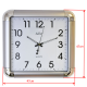 ADLER 30133 SILVER Quartz Wall Clock