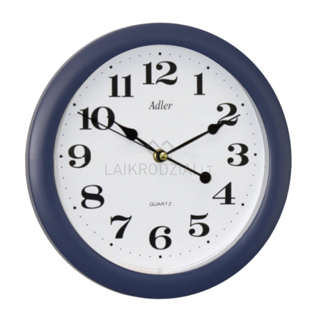 ADLER 30021 BLUE Quartz Wall Clock