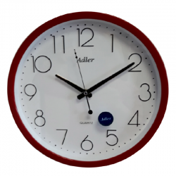 ADLER 30164 RED Quartz Wall Clock