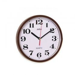 ADLER 30019 BROWN Quartz Wall Clock