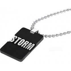 Vėrinys Storm 3D Tag Necklace (Slate)