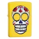 Žiebtuvėlis ZIPPO 24894 Skull-Day of the Dead, Lemon Yellow Finish