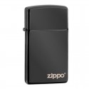 Žiebtuvėlis ZIPPO 28123ZL, "High Polish" Black Lighter, Zippo Logo, Slim Size