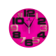 Clock PERFECT WL689A PINK/BLACK 
