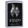 Зажигалка ZIPPO 28445 Flame Street Chrome Windproof